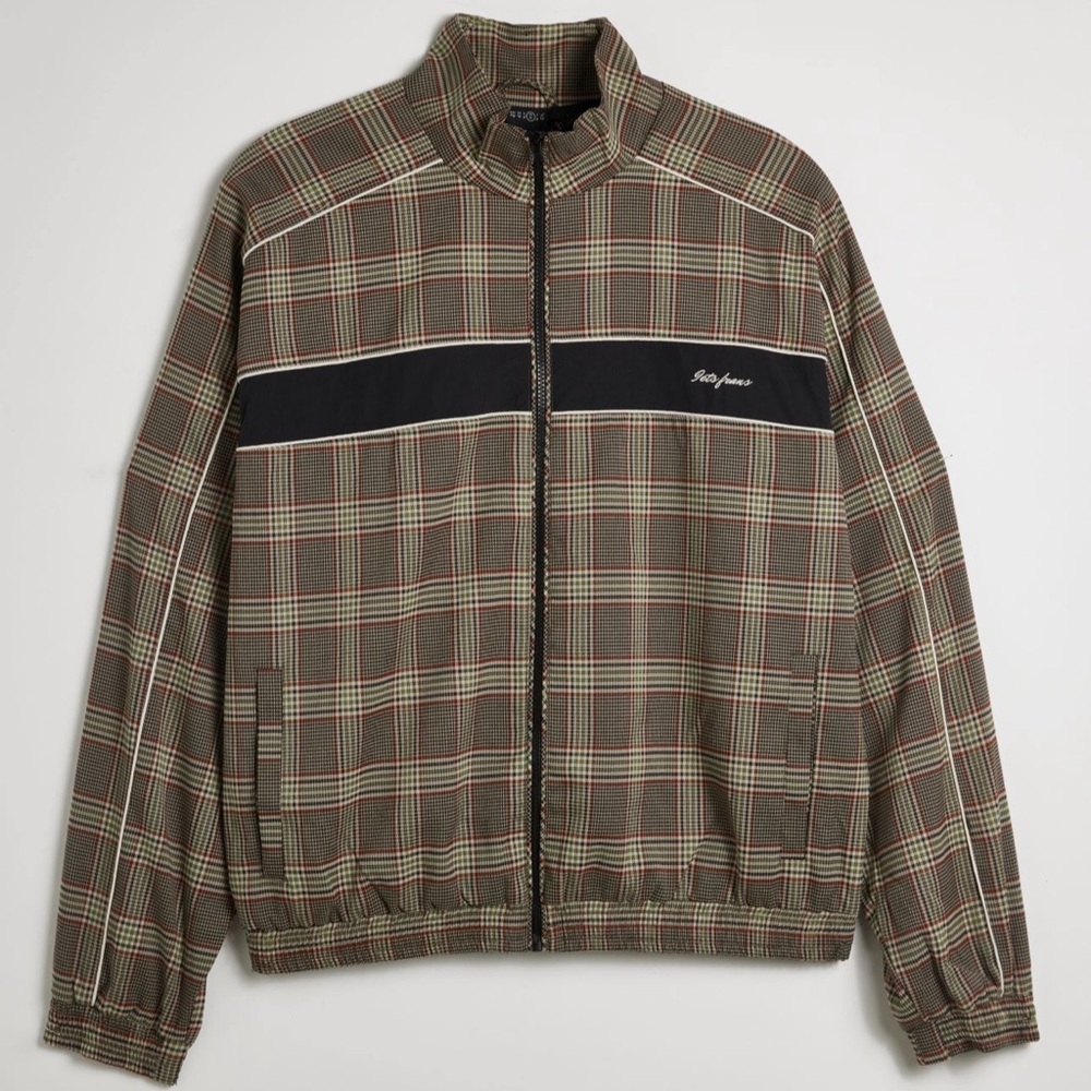 NWT UO check track jacket